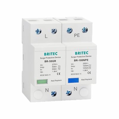 Dispositivo de protección contra sobretensiones Iimp 50kA Clase B Protector contra rayos