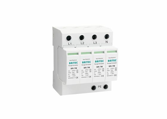 7ka T1+T2 Dispositivo de protección contra sobretensiones Arrestador de rayos 4P Dispositivo de protección contra sobretensiones