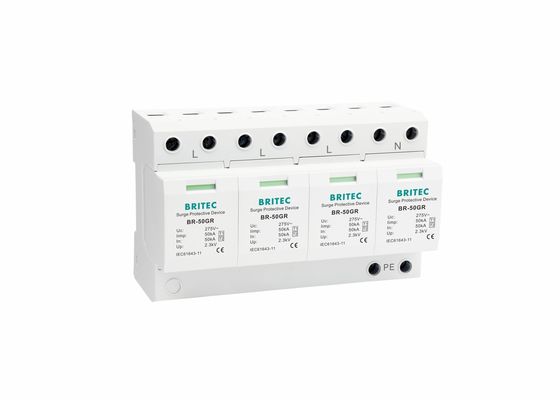 Pararrayos de la CA 3 amortiguador de onda industrial de la fase IEC61643 BR-50GR