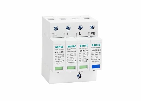 Corriente derivada del amortiguador de la oleada del pararrayos de la clase B+C 12.5KA del CE alta