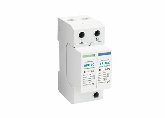 Protector contra sobretensiones AC T1 T2 1P+NPE 275V 12.5KA SPD MOV Protección contra rayos Supresor de sobretensiones