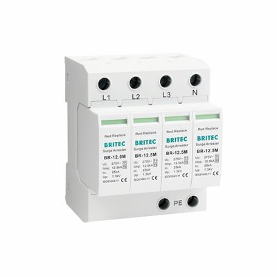 Dispositivo de protección contra sobretensiones BR-12.5M 4P Tipo 1 spd protector contra sobretensiones ac tipo 1 12.5ka spd tipo 1 spd Überspannung 12.5ka supresor de sobretensiones dispositivo de protección contra sobretensiones industrial