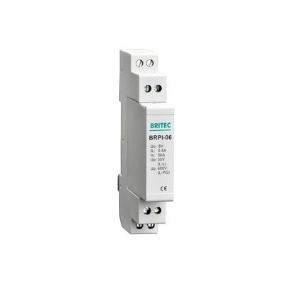 Protector de sobretensión de datos BRPI-2L con diseño enchufable de protección de 5kA y SPD de línea de señal de ancho de banda de 10 Mbps