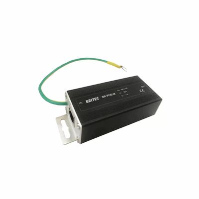 BR-POE-M Protector contra sobretensiones RJ45 48V, protector de sobretensiones Ethernet, protector de sobretensiones de datos POE Power Over Ethernet, POE Gigabit 1000mbps, Rj45 Ethernet, protector de sobretensiones para exteriores, salida de red industrial, metal
