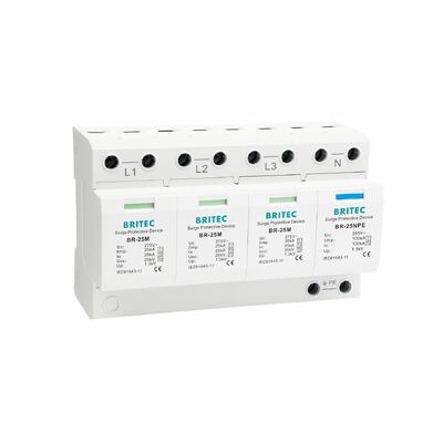 BR-25M 3+1 150V 275V 320V 440V Dispositivo de protección contra sobretensiones Protección contra sobretensiones de tipo 1 SPD Proveedor protector contra sobretensiones de potencia de tres fases Überspannungsableiter