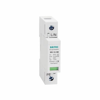 clase blanca 1+2 SPD de la CA del tipo 1 +2 de poste del dispositivo de protección contra sobrecargas del poder 320V uno