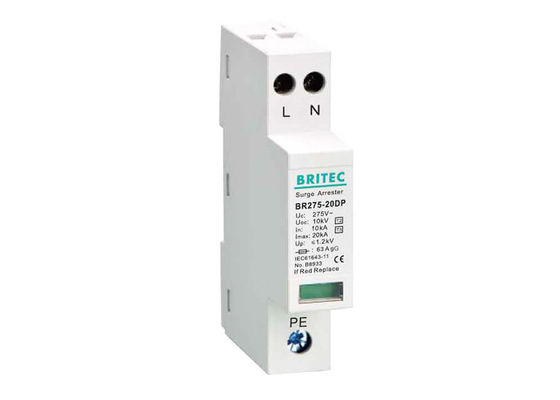Tipo de dispositivo protector de la oleada de la clase D 20kA del IEC 61643-11 3 SPD 10kV