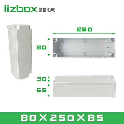 TY-8025085 Cajas de conexión eléctrica al aire libre de plástico ABS Proyecto de unión IP66 Caja de interruptores de recinto