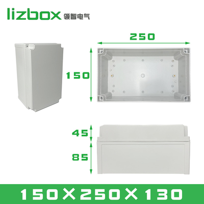 TY-8025085 Cajas de conexión eléctrica al aire libre de plástico ABS Proyecto de unión IP66 Caja de interruptores de recinto