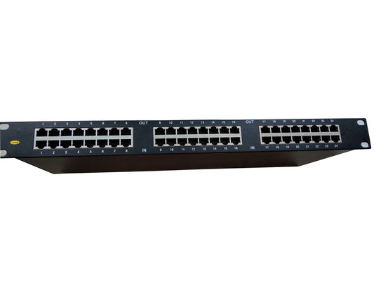 24 puerto Rj45 Ethernet rackmount red arrester de rayos rack rj45 spd dispositivos de protección contra sobretensiones de ethernet china