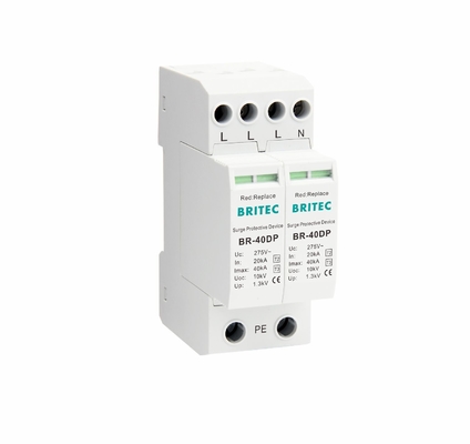BR-275 20DP 2 Protector de sobretensiones de CA Tipo 3 Detenedor de rayos Supresor de sobretensiones de SPD