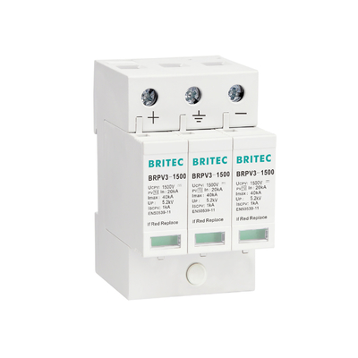 BRPV3-1000-5 T1 50kA DC 1000V 5kA arrestor de sobretensiones PV dispositivo de protección solar contra sobretensiones