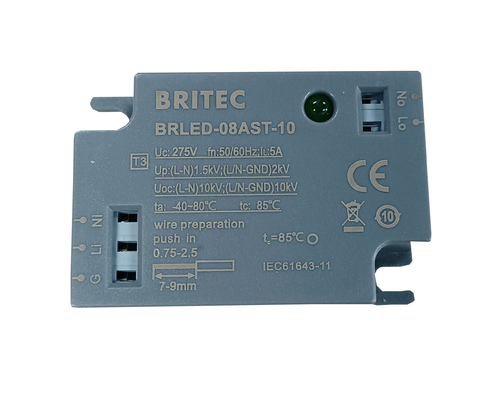 BRLED-08AST-10 Dispositivo de protección contra sobretensiones para iluminación 10kA Luz de calle LED PROTECTOR ELECTROSTÁCTICO Sistema de iluminación LED