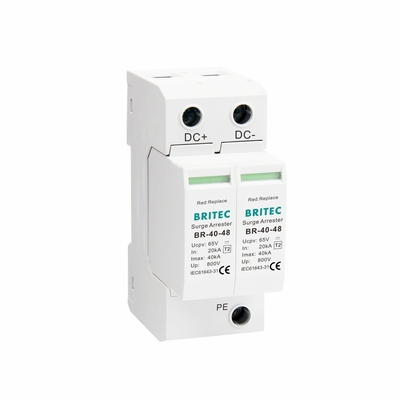 BR-40 48 DC SPD dispositivo de protección contra sobretensiones eléctricas 48V arrester de sobretensiones protector contra truenos