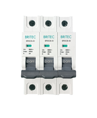 BRSCB-40 3P OEM ODM SPD Dispositivo de protección contra sobretensiones Protector de espalda Protector de respaldo Spd