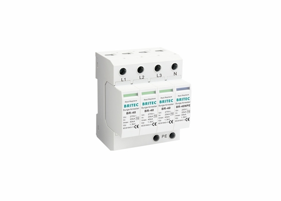 40ka SPD 3 Fase MOV Protector contra rayos Dispositivos de protección contra sobretensiones para el hogar