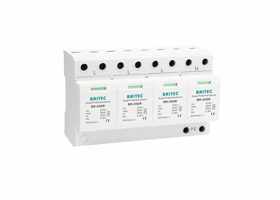 Protector de sobretensiones de la protección del voltaje de la clase I Imax 100kA Iimp 25kA del SPD