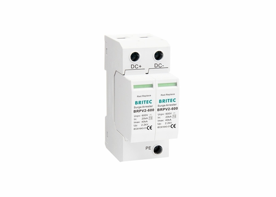 Tipo solar del picovoltio SPD del dispositivo de protección contra sobrecargas de DC 600V - 2 TUV certificados