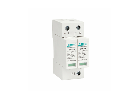 10kA/20kA Clase C Dispositivo de protección contra sobretensiones de energía de fase única 2P Protector contra sobretensiones de CA SPD