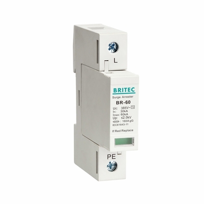 BR385-60 3P SPD de clase II 60kA Tipo 2 Dispositivo de protección contra sobretensiones