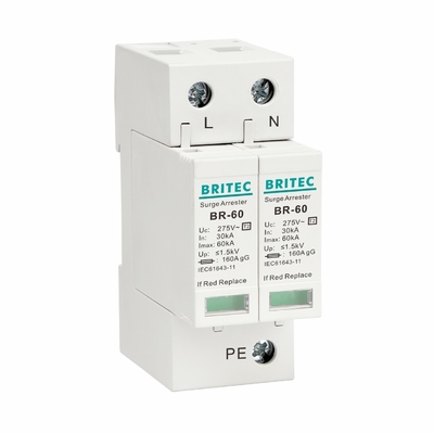 BR385-60 3P SPD de clase II 60kA Tipo 2 Dispositivo de protección contra sobretensiones