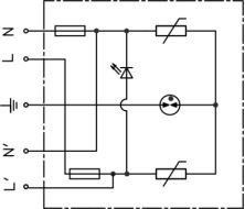 Dispositivo de protección contra sobretensiones de 275V 10kv 6kv Spd para iluminación de calle LED