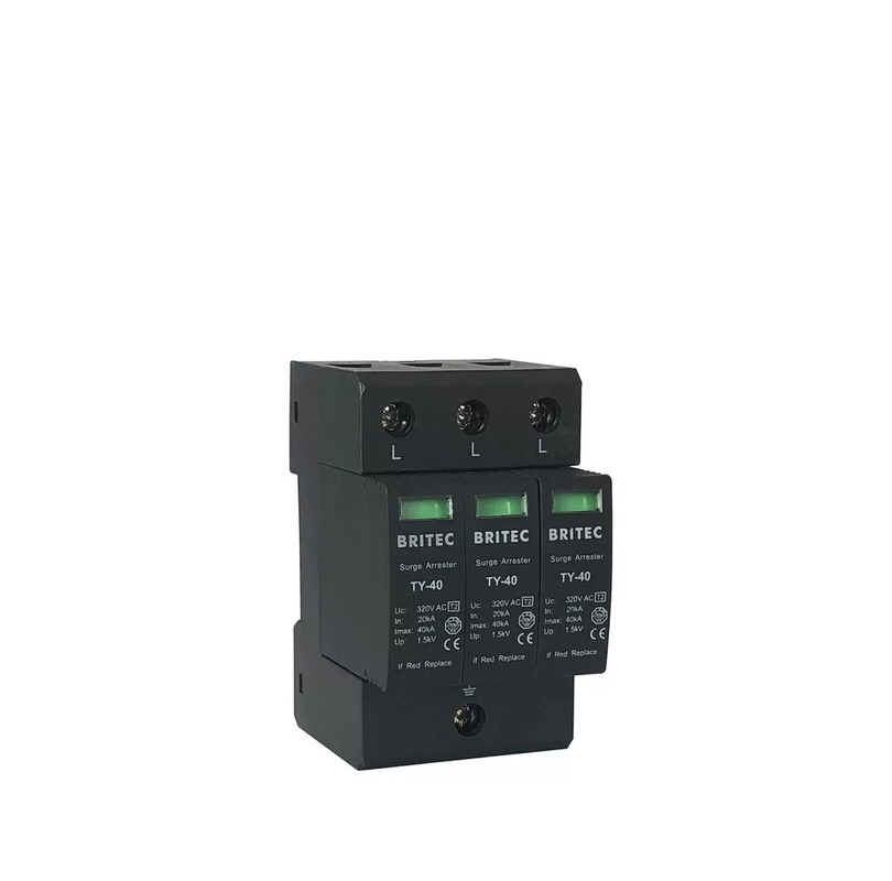 Dispositivo de protección contra sobretensiones TY-40 3P Protector contra rayos de 275 V Tipo 2