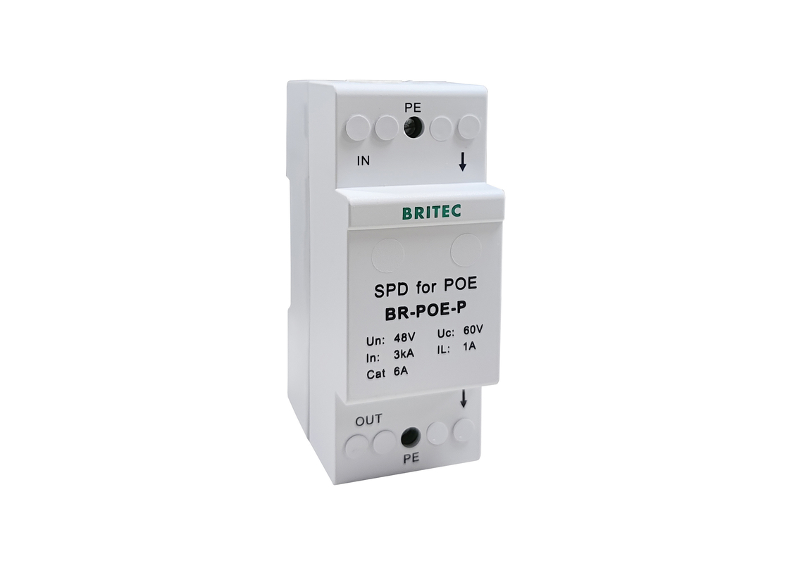 Type2 P1 SPD para los dispositivos protectores de la oleada de la señal de la protección contra sobrecargas de la red del POE