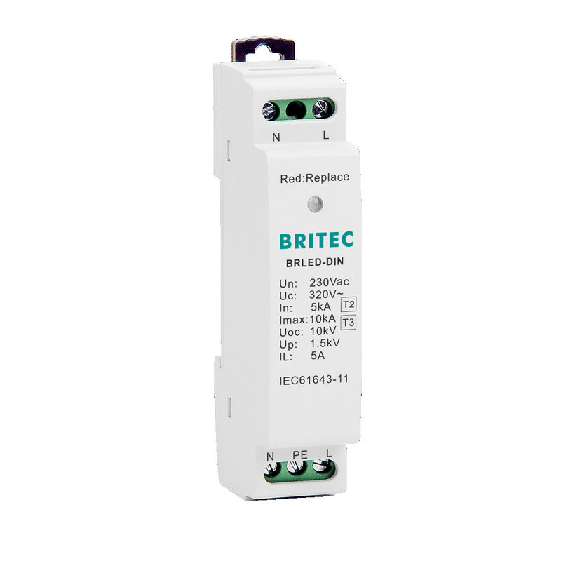 BRLED DIN Protectores de sobretensiones para LED China Fábrica de dispositivos de protección de sobretensiones LED