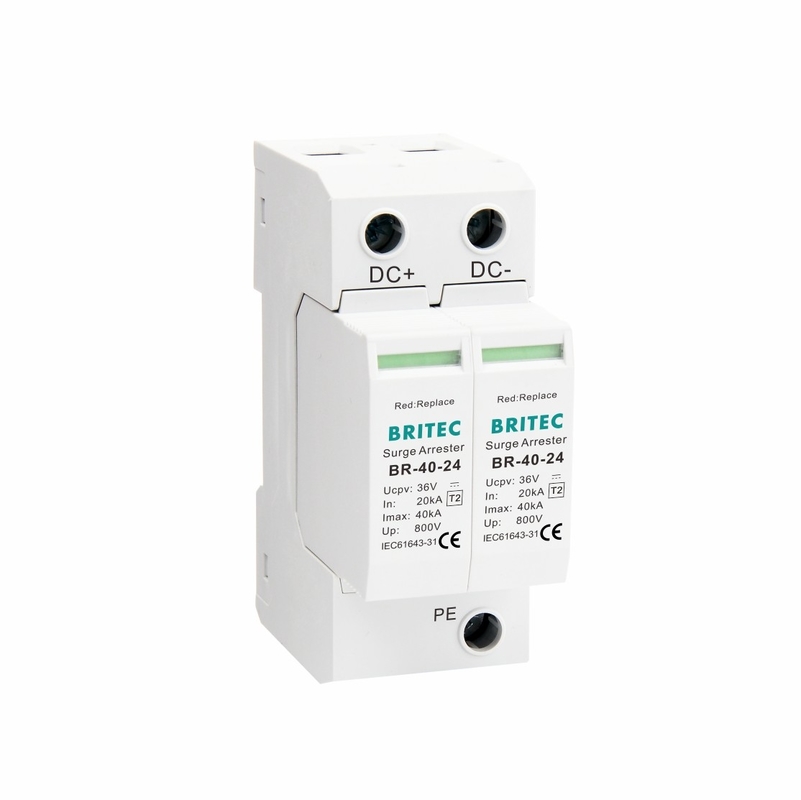 BR-40 24 PV Surge Arrester protector de sobretensiones de corriente continua dispositivo de protección contra sobretensiones solares
