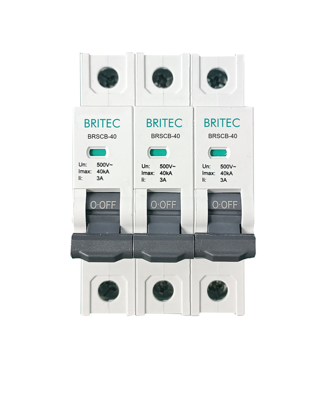BRSCB-40 3P OEM ODM SPD Dispositivo de protección contra sobretensiones Protector de espalda Protector de respaldo Spd