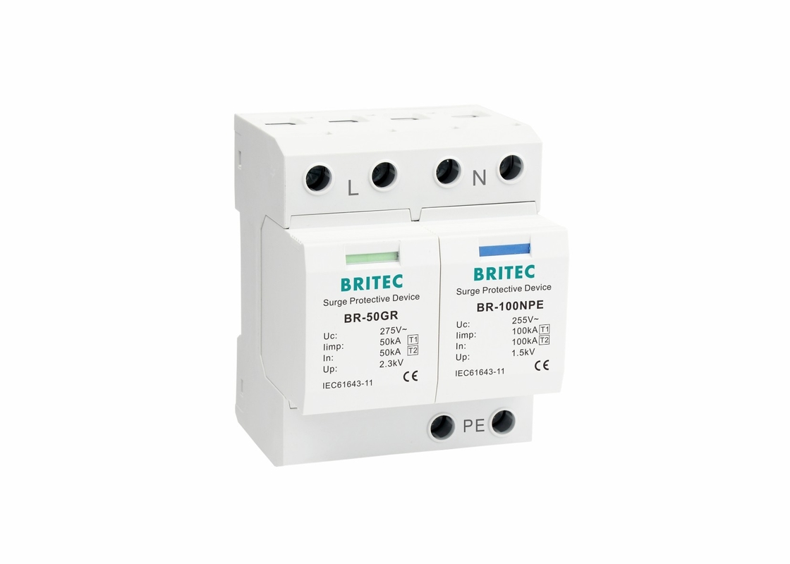 Dispositivo de protección contra sobretensiones de tipo 1 1P+NPE IP20 IEC61643-11