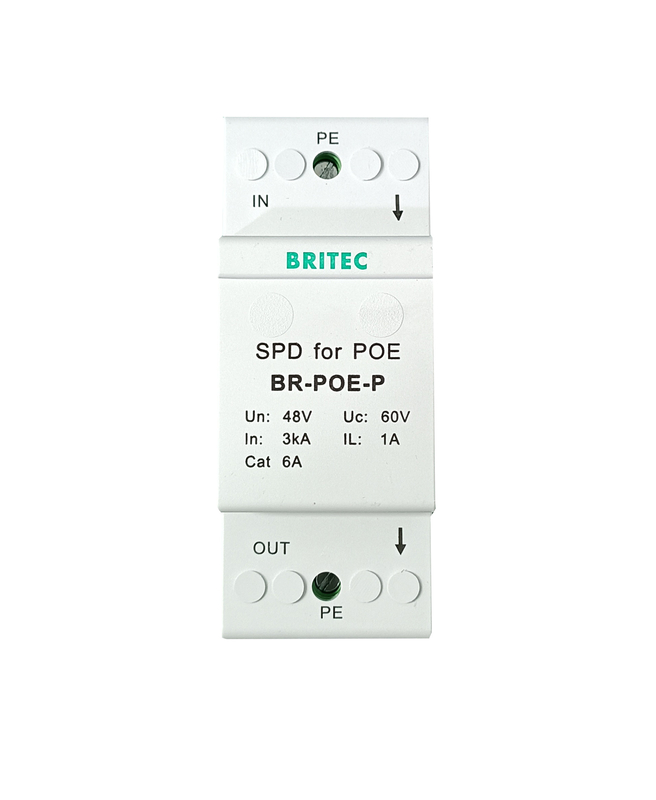 BR-POE-P Protector contra sobretensiones equipos de telecomunicaciones red POE rj45 protección contra sobretensiones