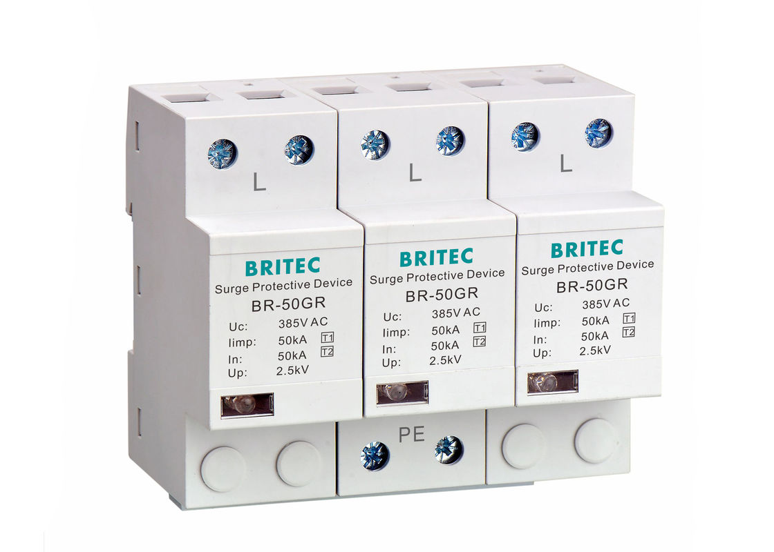 3 dispositivos de protección contra sobrecargas industriales de poste 3 logotipo modificado para requisitos particulares voltaje de la fase 150