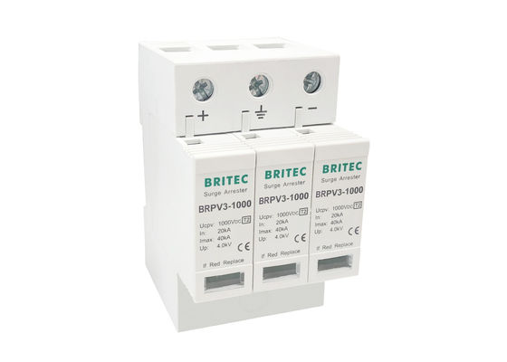 Dispositivo de protección contra sobrecargas de DC de la protección contra la luz de la energía SPD para el sistema fotovoltaico