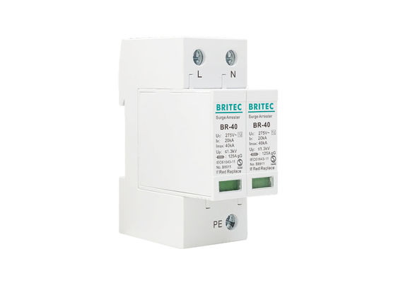 2P Dispositivo de protección contra sobretensiones de tipo 2 de fase única