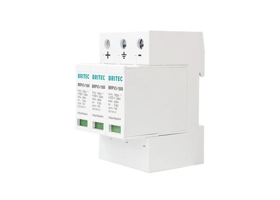 Tipo - dispositivo protector 40kA 8/20us DC 1500V SPD de los pararrayos de la oleada de 2 picovoltios para solar