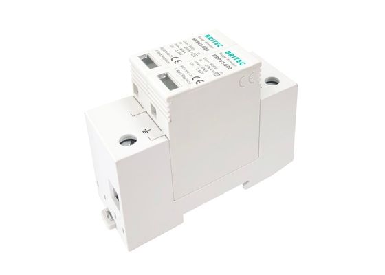 Dispositivo de protección contra sobretensiones solar SPD Pv 600V Dc Din Rail montado con contactos remotos