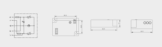 BRLED-08AST-10 Dispositivo de protección contra sobretensiones para iluminación 10kA Luz de calle LED PROTECTOR ELECTROSTÁCTICO Sistema de iluminación LED