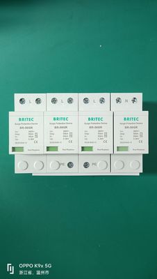 BR-50GR 4P Ac Protección de la iluminación China dispositivo de protección contra sobretensiones tipo 1 Spd spd t1 t2 arrester de sobretensiones tipo 1