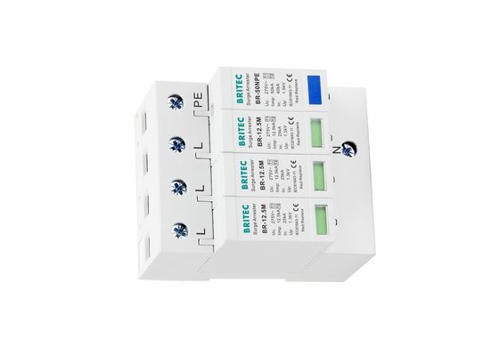 Corriente derivada del amortiguador de la oleada del pararrayos de la clase B+C 12.5KA del CE alta