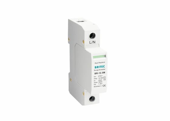 clase blanca 1+2 SPD de la CA del tipo 1 +2 de poste del dispositivo de protección contra sobrecargas del poder 320V uno