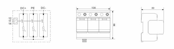 BRPV3-1000-20 DC SPD protección contra sobretensiones del inversor protección contra sobretensiones fotovoltaica dispositivo de protección contra sobretensiones filtro de sobretensiones