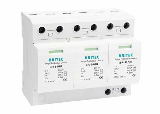 3 dispositivos de protección contra sobrecargas industriales de poste 3 logotipo modificado para requisitos particulares voltaje de la fase 150
