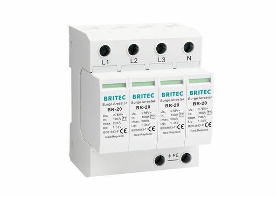 Dispositivo de protección contra sobretensiones (SPD) Tipo 2, 20 kA, según IEC61643-1, supresor de sobretensiones