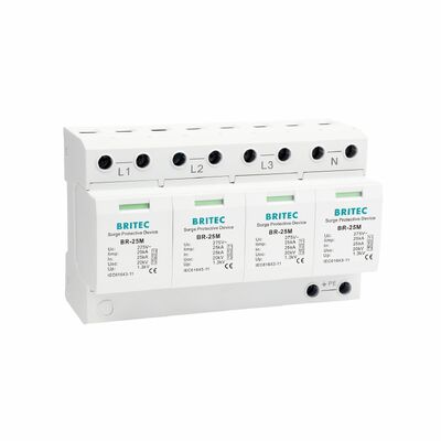 BR-25M 3+1 150V 275V 320V 440V Dispositivo de protección contra sobretensiones Protección contra sobretensiones de tipo 1 SPD Proveedor protector contra sobretensiones de potencia de tres fases Überspannungsableiter