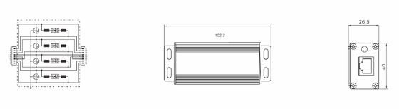 BR-POE-M Protector contra sobretensiones POE con corriente nominal 3kA Montado en riel DIN y protección IP20 para redes RJ45 Fabricante de SPD industrial de telecomunicaciones