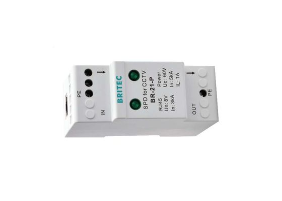 5kA 10kA 8VDC detector de rayos de CCTV SPD con protección de múltiples etapas para sistemas de CCTV