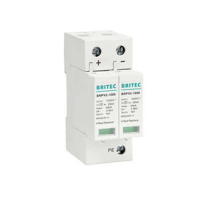 BRPV3-1000 1000V 40kA 3P DC Dispositivo de protección solar fotovoltaica contra sobretensiones Detenedor de sobretensiones supresor de rayos