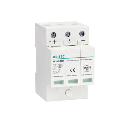 BRPV3-1500 DC 1500V 3P PV Partidor de sobretensiones fotovoltaicas 40ka Protector de sobretensiones dc spd dc spd 1500v 3 polos